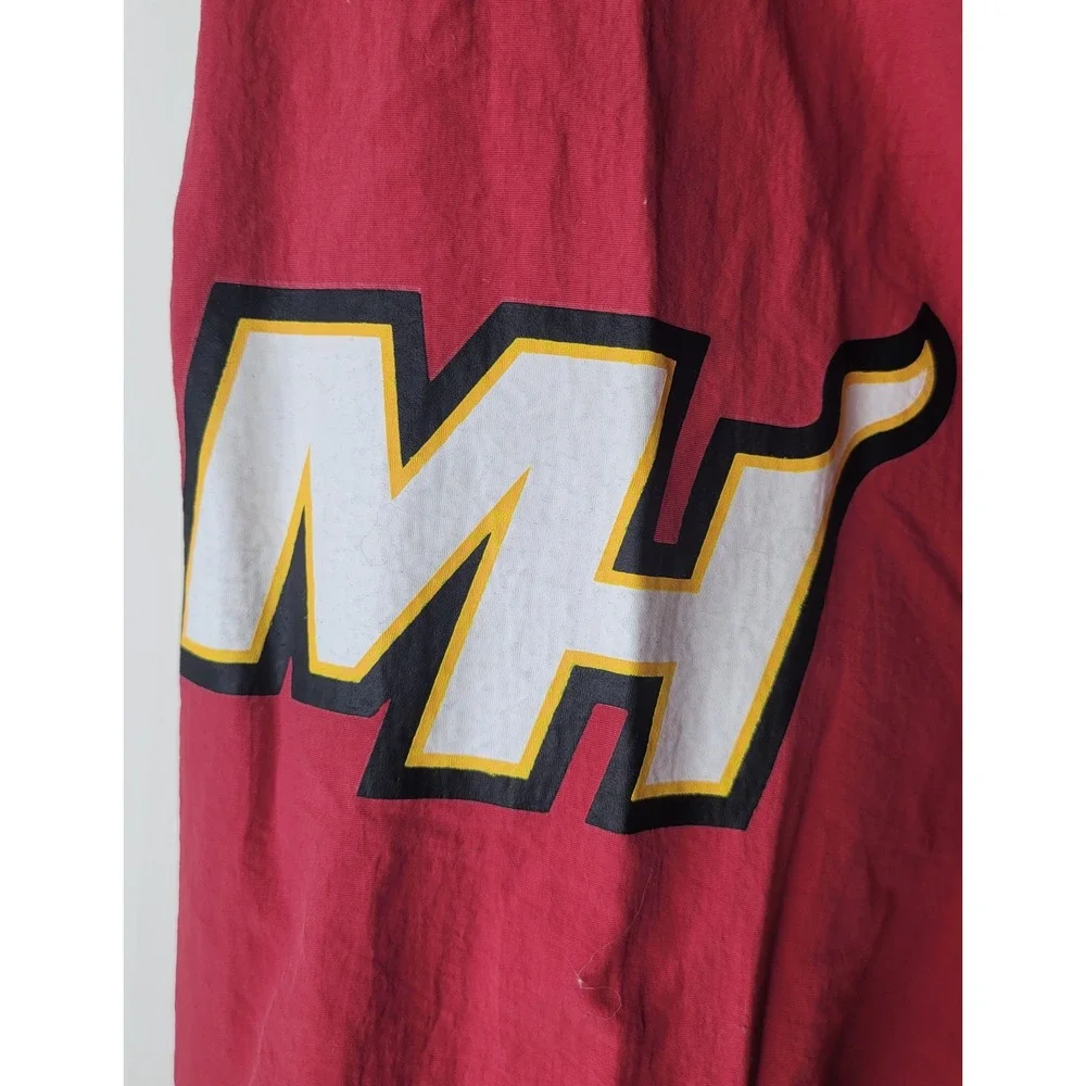 NBA Miami Heat Windbreaker Mens L Colorblock Hooded Full Zip Jacket